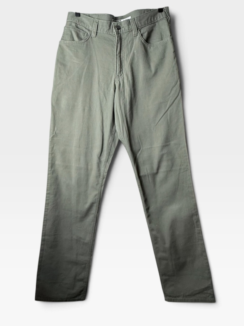 Carhartt Canvas Work Pant Men's Size 33x36 Olive Performance Wear (B)
